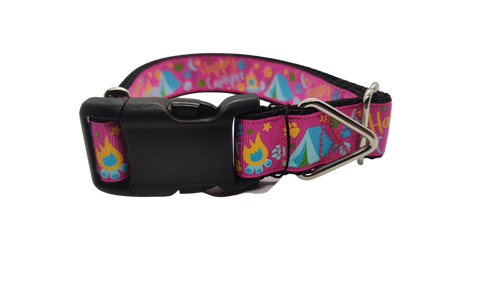 Happy Camper Nylon Dog Collar
