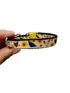 1/2" Chickens And Sunflowers Nylon Dog / Cat Collar