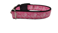 Fuck Pink Nylon Dog Collar