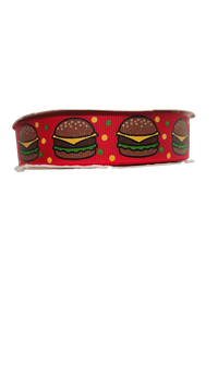 Cheeseburgers Nylon Dog Collar