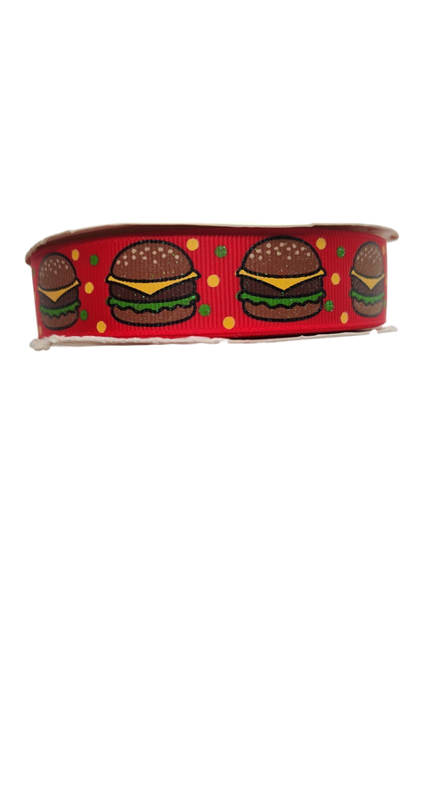 Cheeseburgers Nylon Dog Collar