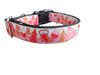 Pink Christmas Cookies Nylon Dog Collar
