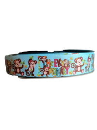 Cheeky Monkey Nylon Dog Collar