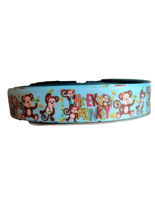 Cheeky Monkey Nylon Dog Collar