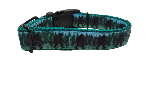Bigfoot Forest Nylon Dog Collar