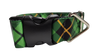 1.5" Wide Green and Gold Plaid Nylon Dog Collar