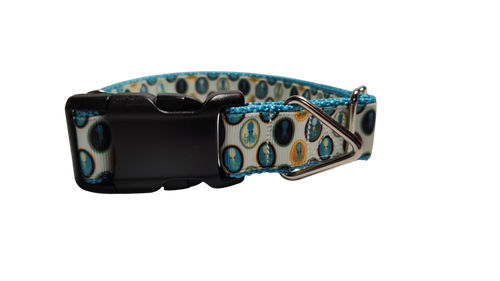 Squid Portraits Nylon Dog Collar