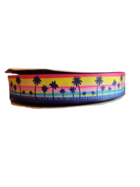 Neon Palms Nylon Dog Collar