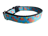 Capybara Nylon Dog Collar