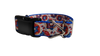 Patriotic Donuts Nylon Dog Collar