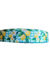 Gingham Lemons Nylon Dog Collar