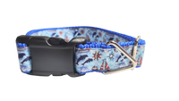 Dolphins at Sea Nylon Dog Collar