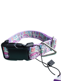 Sushi Friends Lavender Nylon Dog Collar MD, LG, XL, Leash