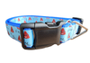 Blue Lil Shit Nylon Dog Collar MD, LG, XL, Leash