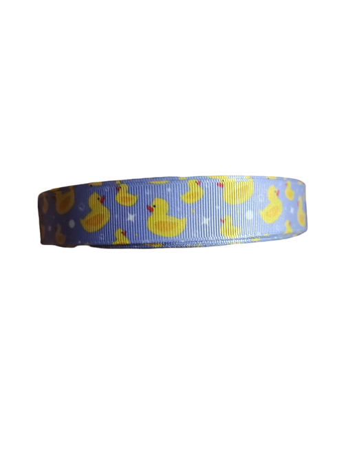 Bathtub Duckie (Purple) Nylon Dog Collar