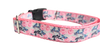 Butterflies and Roses Nylon Dog Collar