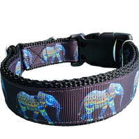 Mandala Elephant Nylon Dog Collar