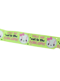 Baseball Bows Nylon Dog Collar