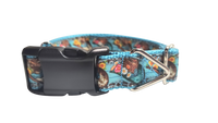Cowboy Hats and Flowers Nylon Dog Collar
