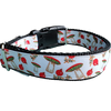 Mushrooms and Berries Nylon Dog Collar
