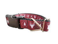 Deer Heads and Trees Nylon Dog Collar