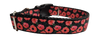Red Poppy Flowers Nylon Dog Collar