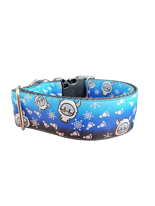 1.5" Wide Yeti Cryptid Nylon Dog Collar