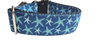 1.5" Wide Blue Starfish Nylon Dog Collar