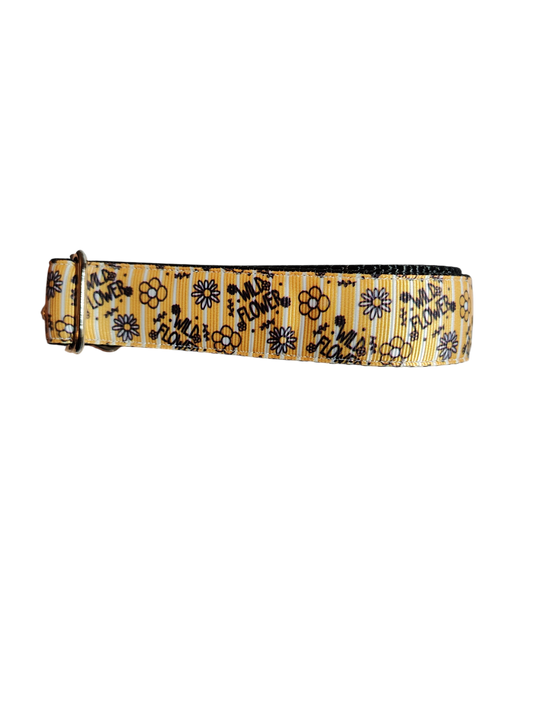 Wild Flower Nylon Dog Collar