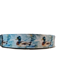 Watercolor Mallard Duck Nylon Dog Collar