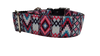 1.5" Wide Pink Tribal Nylon Dog Collar