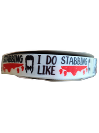 I Do Like Stabbing Nylon Dog Collar, Leash