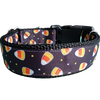 Halloween Scattered Candy Corn Nylon Dog Collar