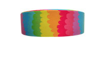 1.5" Wide Rainbow Ripple Nylon Dog Collar