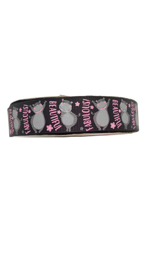 Hippo Nylon Dog Collar
