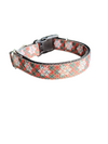 Snowflake Tartan Plaid Nylon Dog Collar