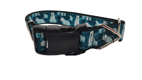 Polar Bears Nylon Dog Collar
