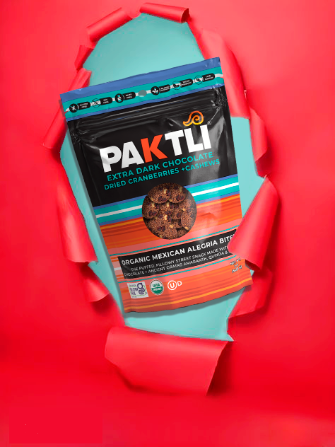 NEW Extra Dark Chocolate Alegria Bites w/ Cranberries + Cashews