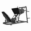 Excel Roller Bearing Leg Press - Muscle D Fitness - Plate Load Leg Press - Weight Storage Pegs - Adjustable Back Pad