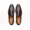 11-201-NIC ROMA Crocodile Penny Loafer, Nicotine