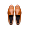 15-400-CML ROMA Hand Burnished Calfskin Penny Loafer Camel