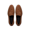 16-657-TOB ROMA Italian Suede Penny Loafers Tobacco
