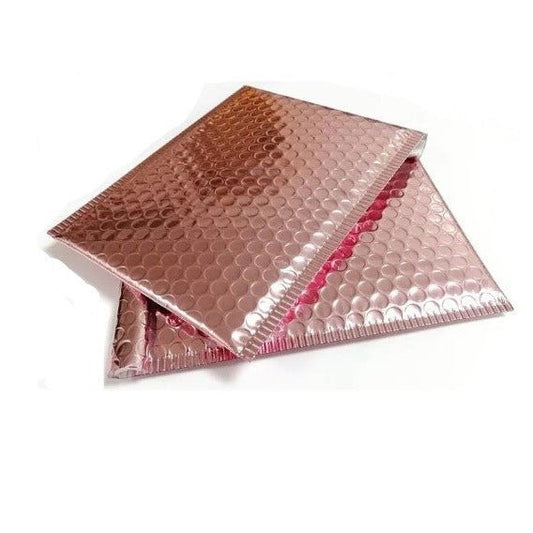 Rose Gold Bubble Mailers Size 8.5x12 Padded Shipping Bags