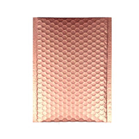Rose Gold Metallic Bubble Mailers Size 4x8 Padded Shipping Bags