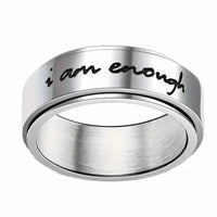 Rotatable Stainless Steel Anxiety Ring