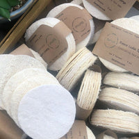 10-Pack Natural Loofah Pads
