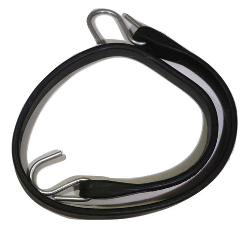 15 Inch Rubber Tarp Straps w/ Crimped S Hooks | 15 PACK