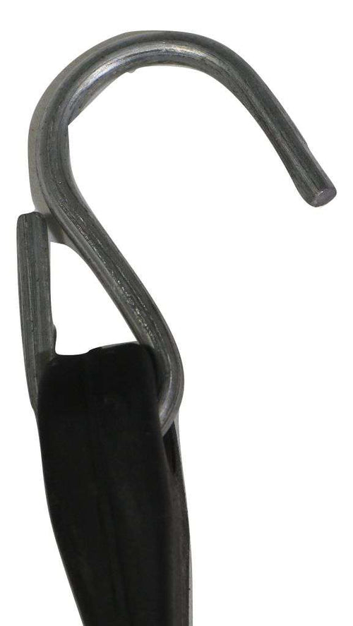 15 Inch Rubber Tarp Straps w/ Crimped S Hooks | 15 PACK