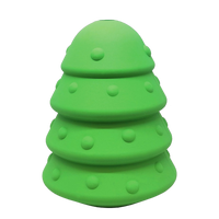 Christmas Tree Dog Toy - Durable Rubber Chew Toy for Large Dogs | USA Made