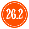Orange / 26.2 Mile